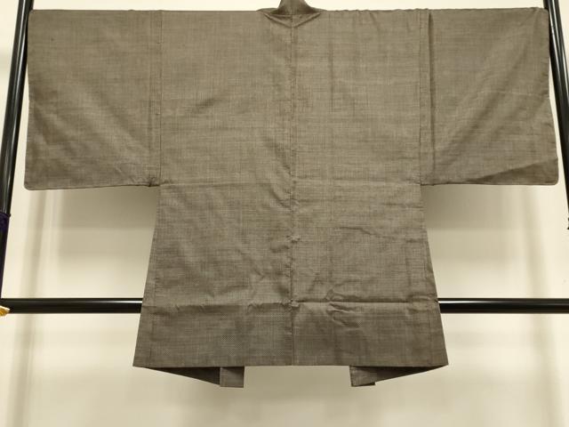 平和屋着物●極上　男性　本場大島紬 アンサンブル 長羽織　一元絣　平武則作　羽裏:伊勢海老・宝船　証紙付き　逸品　未使用　DZAB4721kh6