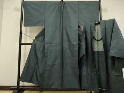 平和屋着物●極上　男性　本場大島紬　アンサンブル　キングサイズ　長羽織　100亀甲　総詰め　逸品　未使用　DZAB4722kh6