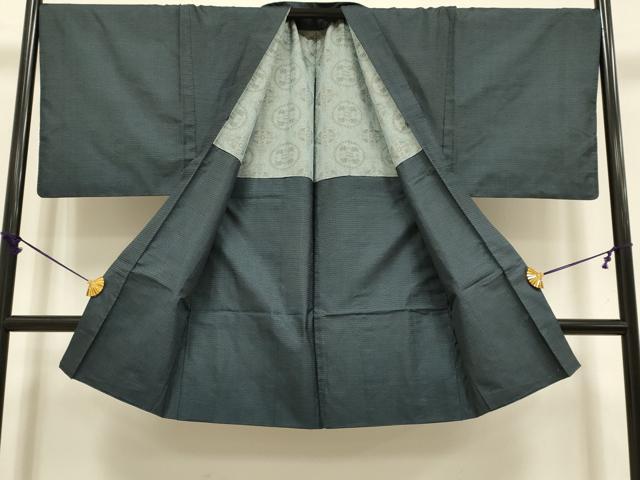平和屋着物●極上　男性　本場大島紬　アンサンブル　キングサイズ　長羽織　100亀甲　総詰め　逸品　未使用　DZAB4722kh6