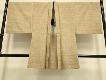 平和屋本店●極上　男性　本場結城紬　重要無形文化財　アンサンブル　長羽織　100亀甲　総詰め　証紙付き　逸品　DZAB4724kh6