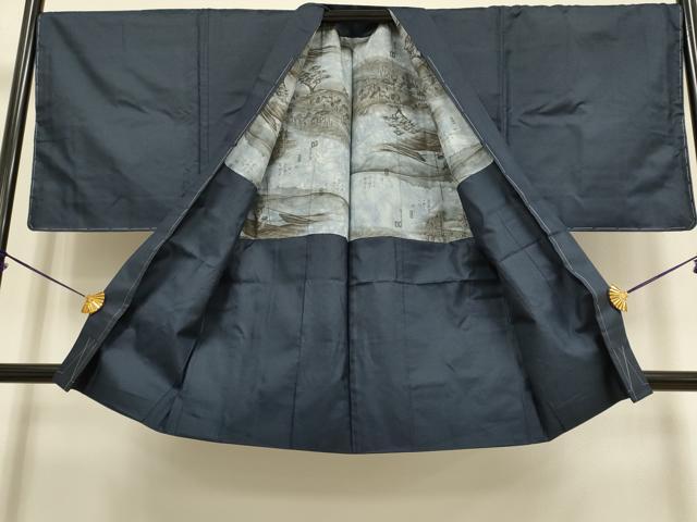 平和屋着物●極上　男性　本場大島紬　アンサンブル　長羽織　100亀甲　総詰め　逸品　未使用　DZAB4726kh6