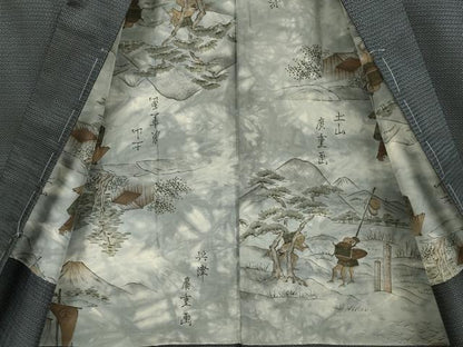 平和屋着物●極上　男性　本場大島紬　アンサンブル　100亀甲　総詰め　逸品　未使用　DZAB4732kh6