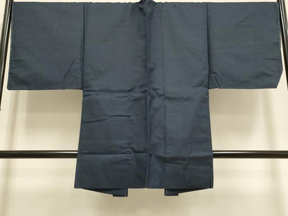 平和屋着物●極上　男性　お召　アンサンブル　キングサイズ　長羽織　羽裏・虎　逸品　DZAB4734kh6