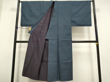平和屋着物●極上　男性　本場大島紬　アンサンブル　長襦袢(袷)・長羽織セット　100亀甲　総詰め　羽裏・鷹　逸品　未使用　DZAB4735kh6