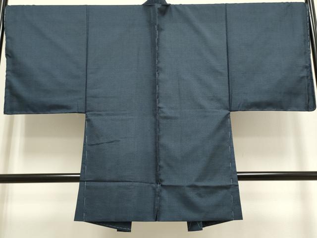 平和屋着物●極上　男性　本場大島紬　アンサンブル　長襦袢(袷)・長羽織セット　100亀甲　総詰め　羽裏・鷹　逸品　未使用　DZAB4735kh6