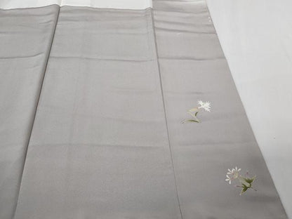 平和屋着物●極上　本加賀友禅作家　松井眞夫　色留袖　鳥獣戯画　薄梅鼠色地　逸品　未使用　DZAB4742kh6