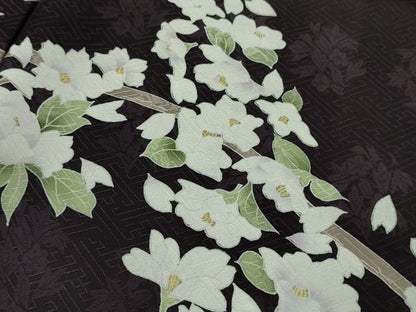 平和屋本店●極上　訪問着　友禅　枝花文　暈し染め　逸品　DZAB4745kh6
