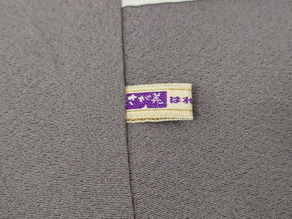 平和屋本店●極上 金彩友禅 卓越技能者 名工 和田光正 訪問着 お召地 鳥 蝶 蜻蛉 蜂 濃い藤色地 暈し染め 銀彩 さが美扱い 逸品DZAB4750kh6