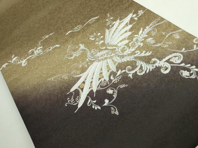 平和屋着物●極上　金彩友禅　卓越技能者・名工・和田光正監修　華陽　太鼓柄袋帯　鳳凰　金銀彩　逸品　DZAB4759kh6
