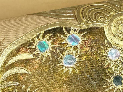平和屋着物●極上　太鼓柄袋帯　螺鈿　唐獅子　金彩　逸品　DZAB4777kh6
