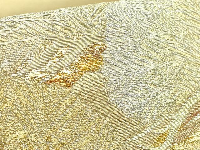 平和屋着物●極上　銀座きしや　太鼓柄袋帯　老松　金銀糸　純金箔錦　逸品　DZAB4790kh6
