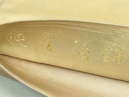 平和屋着物●極上　銀座きしや　太鼓柄袋帯　老松　金銀糸　純金箔錦　逸品　DZAB4790kh6