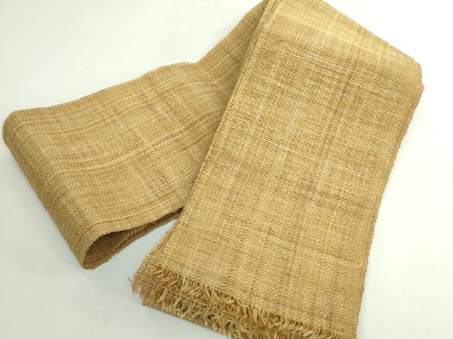 平和屋着物＊極上　夏物　半幅帯　オヒョウ　樹皮　自然布　逸品　未使用　DZAB4804kh6
