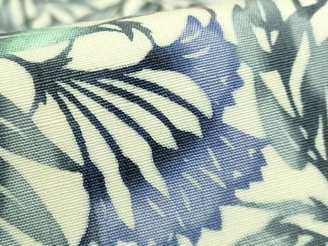 平和屋本店○希少 日本工芸会正会員 釜我敏子 型絵染 銀座もとじ 九寸