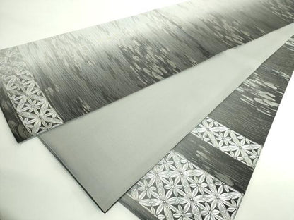 平和屋着物●極上　金彩友禅　卓越技能者・名工・和田光正監修　華陽　太鼓柄袋帯　七宝花文　銀彩　逸品　DZAB4821kh6