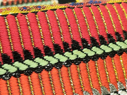 平和屋本店●最高級　龍村平蔵製　太鼓柄　本袋帯　威毛錦　黒地　金銀糸　逸品　DZAB4831kh6