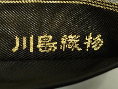 平和屋着物●極上　西陣　川島織物　六通柄　本袋帯　鳳凰花文　黒地　金銀糸　逸品　DZAB4832kh6