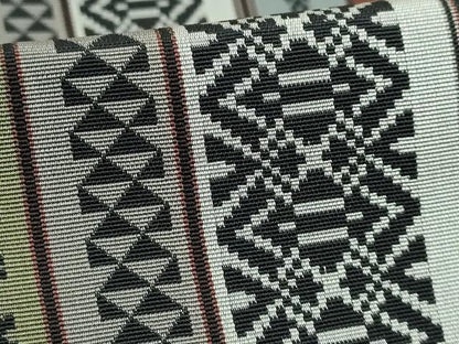 平和屋着物●極上　本場筑前博多織　八寸名古屋帯　風通献上　松装織物　博多金ラベル　証紙付き　逸品　未使用　DZAB4836kh6