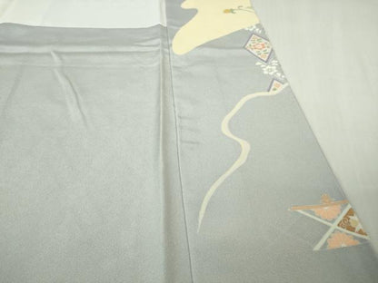 平和屋本店●極上　創業460年・千總　訪問着　駒刺繍　道長正倉院花文　淡藤色地　金彩　三越扱い　逸品　DZAB4856kh6