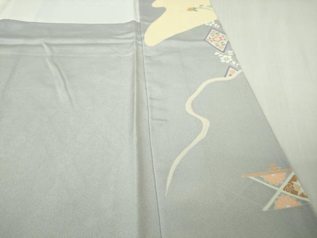 平和屋本店●極上　創業460年・千總　訪問着　駒刺繍　道長正倉院花文　淡藤色地　金彩　三越扱い　逸品　DZAB4856kh6