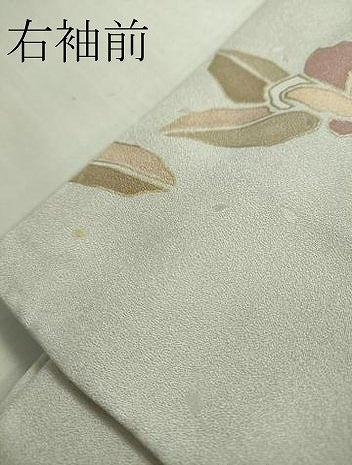 平和屋本店●極上　訪問着　駒刺繍　椿　暈し染め　金彩　三越扱い　逸品　DZAB4857kh6