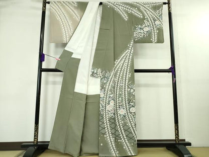 平和屋着物●極上　越後十日町の一流染匠　桐屋・翠山工房　訪問着　辻が花　暈し染め　逸品　DZAB4859kh6