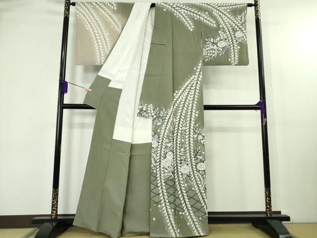 平和屋着物●極上　越後十日町の一流染匠　桐屋・翠山工房　訪問着　辻が花　暈し染め　逸品　DZAB4859kh6