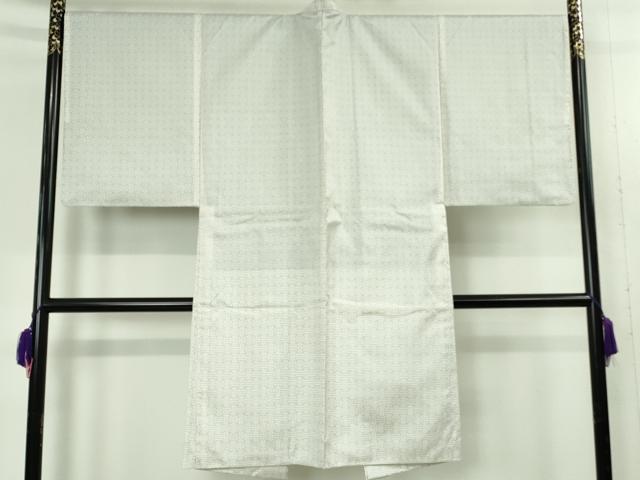 平和屋本店∞希少　男性　本場大島紬　白大島　龍郷絣　秋名バラ　長羽織　羽裏・鳥獣戯画　逸品　DZAB4869kh6