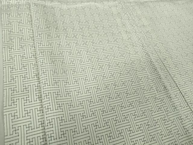 平和屋本店∞希少　男性　本場大島紬　白大島　龍郷絣　秋名バラ　長羽織　羽裏・鳥獣戯画　逸品　DZAB4869kh6