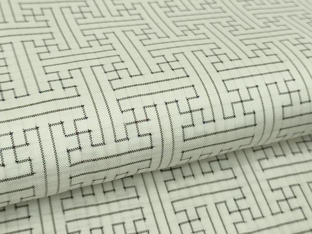 平和屋本店∞希少　男性　本場大島紬　白大島　龍郷絣　秋名バラ　長羽織　羽裏・鳥獣戯画　逸品　DZAB4869kh6