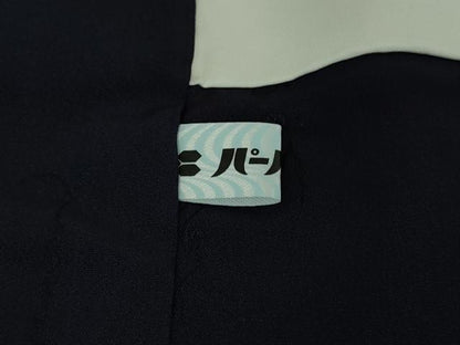 平和屋本店●極上　藍造り国選定無形文化財　藍師・佐藤昭人　藍香房　小紋　氷割文　逸品　未使用　DZAB4898kh6