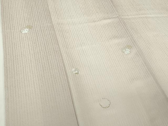 平和屋着物●極上　訪問着　刺繍　兎　うさぎ　雪輪　暈し染め　金銀糸　逸品　未使用　DZAB4900kh6