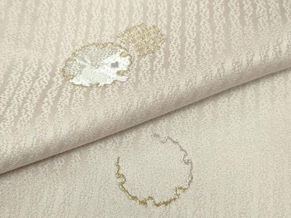 平和屋着物●極上　訪問着　刺繍　兎　うさぎ　雪輪　暈し染め　金銀糸　逸品　未使用　DZAB4900kh6