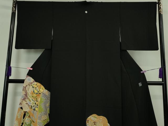 平和屋本店●極上　創業460年・千總　訪問着　駒刺繍　誰が袖　金彩　逸品　DZAB4907kh6