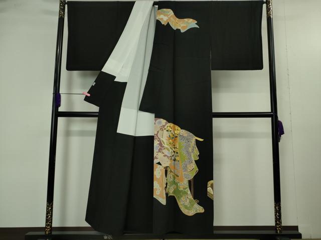 平和屋本店●極上　創業460年・千總　訪問着　駒刺繍　誰が袖　金彩　逸品　DZAB4907kh6