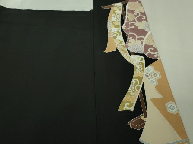 平和屋本店●極上　創業460年・千總　訪問着　駒刺繍　誰が袖　金彩　逸品　DZAB4907kh6