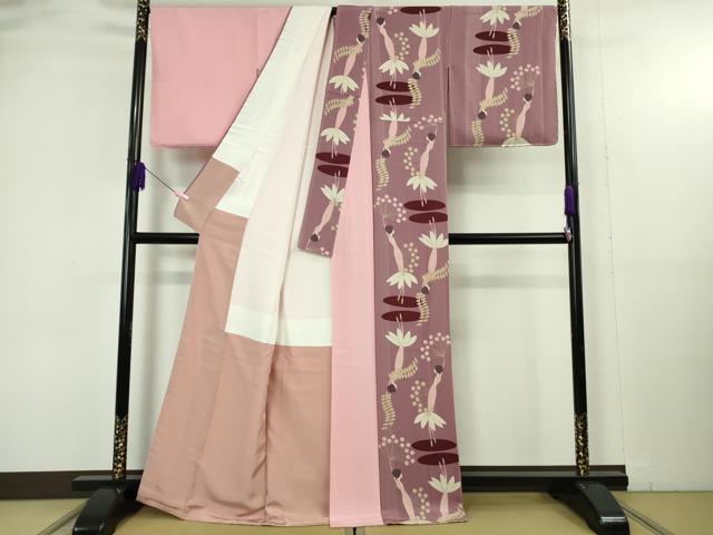 平和屋本店●極上　京都の老舗呉服メーカー ODASHO　小田章　訪問着　片身替わり　Marie CAILLOU　逸品　未使用　DZAB4910kh6