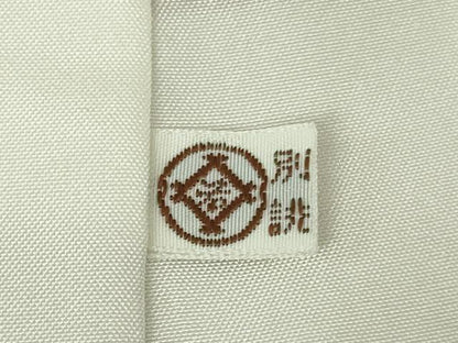 平和屋本店●極上　創業460年・千總 訪問着 駒刺繍　枝垂れ桜　檜扇文　薄紅色地　金彩　松坂屋扱い　ロング丈　逸品　未使用　DZAB4920kh6