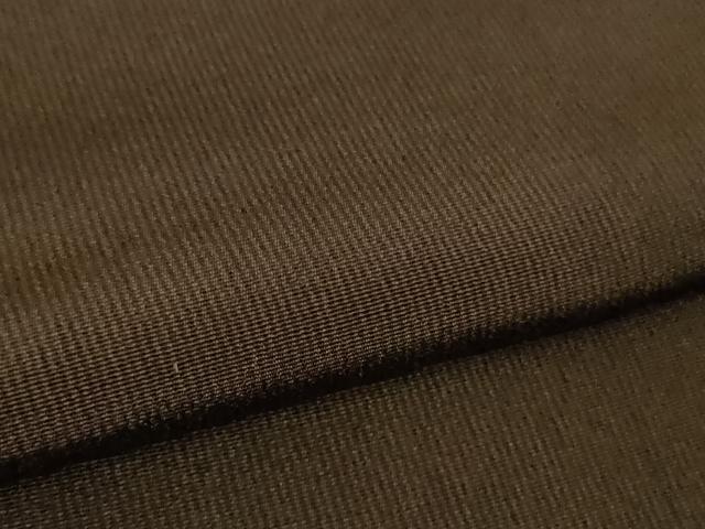 平和屋着物●極上　男性　お召　万筋　黒鳶色×赤墨色　逸品　未使用　DZAB4923kh6