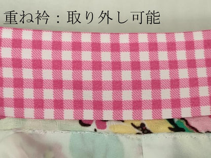 平和屋本店[]極上　Mezzo piano　七五三　女の子　7歳　祝着　花丸文　レース　金彩　洗える着物　逸品　DZAB4927kh6