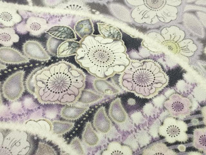 平和屋着物●極上　訪問着　辻が花　地紙　暈し染め　ロング丈　逸品　新品　DZAB4930kh6