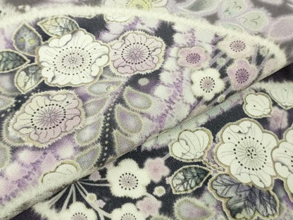 平和屋着物●極上　訪問着　辻が花　地紙　暈し染め　ロング丈　逸品　新品　DZAB4930kh6
