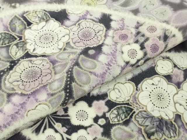平和屋着物●極上　訪問着　辻が花　地紙　暈し染め　ロング丈　逸品　新品　DZAB4930kh6