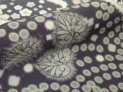 平和屋着物●極上　訪問着　辻が花　地紙　暈し染め　ロング丈　逸品　新品　DZAB4930kh6
