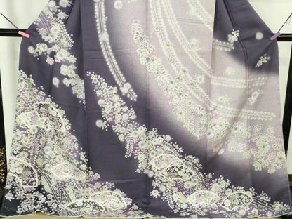 平和屋着物●極上　訪問着　辻が花　地紙花文　暈し染め　ロング丈　逸品　新品　DZAB4931kh6
