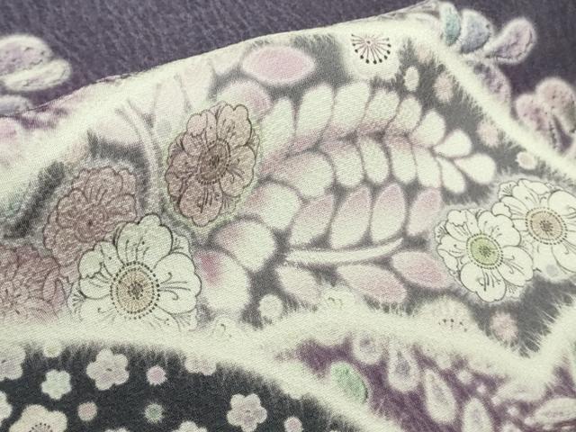 平和屋着物●極上　訪問着　辻が花　地紙花文　暈し染め　ロング丈　逸品　新品　DZAB4931kh6