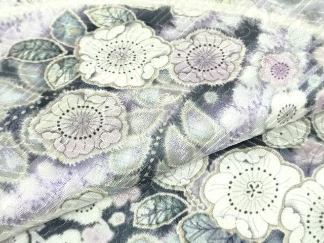 平和屋着物●極上　訪問着　辻が花　雪輪　地紙花文　暈し染め　ロング丈　逸品　新品　DZAB4932kh6
