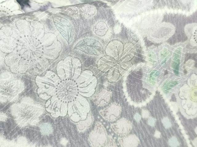 平和屋着物●極上　訪問着　辻が花　雪輪　地紙花文　暈し染め　ロング丈　逸品　新品　DZAB4932kh6