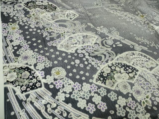 平和屋着物●極上　訪問着　辻が花　地紙　暈し染め　ロング丈　逸品　新品　DZAB4933kh6