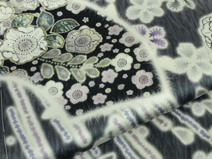 平和屋着物●極上　訪問着　辻が花　地紙　暈し染め　ロング丈　逸品　新品　DZAB4933kh6